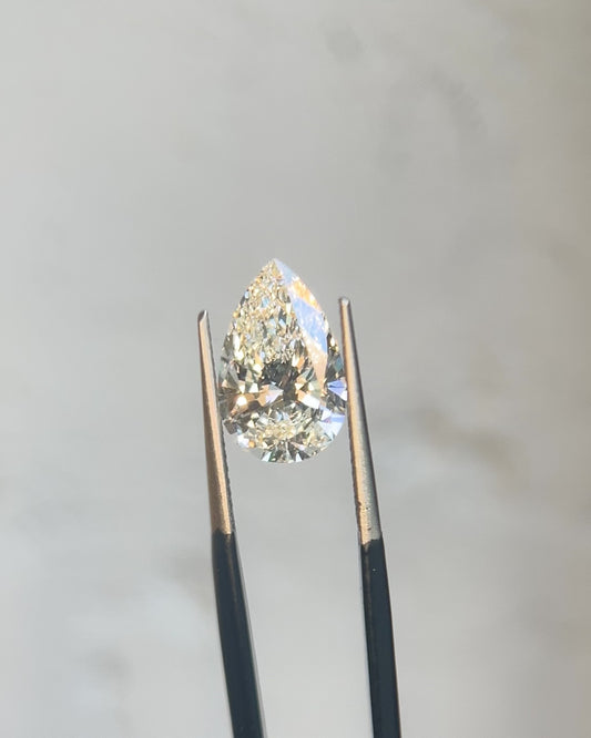 2.77ct Pear G/VVS2 Lab Grown Diamond