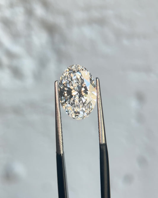 2.53ct Oval Cut D/VVS2 Lab Grown Diamond